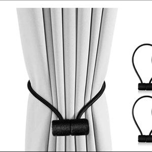 🍒🍒🍒 Magnetic tie backs, set of two, black, NWT